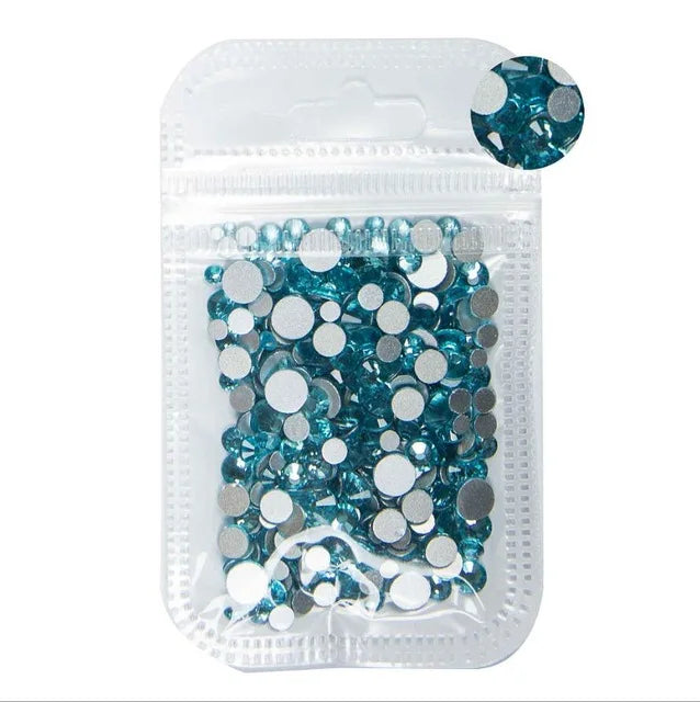 Cristales 3D Multitamaño para Decoración de Uñas Premium