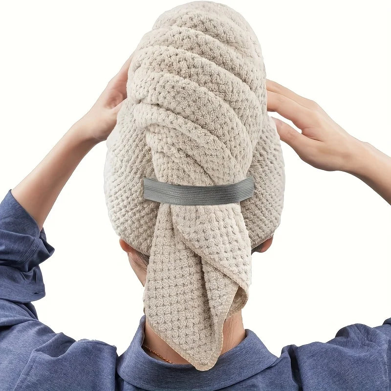 Toalla Turbante de Microfibra Ultra Absorbente Anti-Frizz